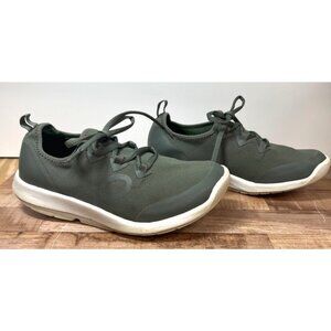 Oofos OOmg Low Shoe Green & White Lightweight Recovery Sneakers Mens 8M